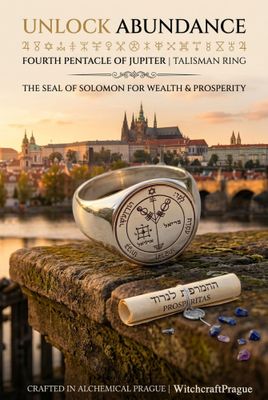 Fourth Pentacle of Jupiter Ring – Wealth  Amulet