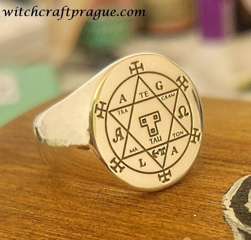 Hexagram of Solomon goetia ring witchcraft amulet Hexagram of Solomon goetia ring witchcraft amulet