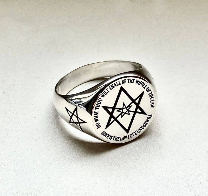 Thelema seal ring occult amulet witchcraft talisman