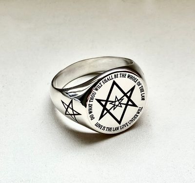 Thelema seal ring occult amulet witchcraft talisman