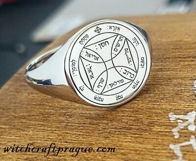 Seventh Pentacle of the Sun seal of Solomon ring ring Seventh Pentacle of the Sun seal of Solomon ring ring