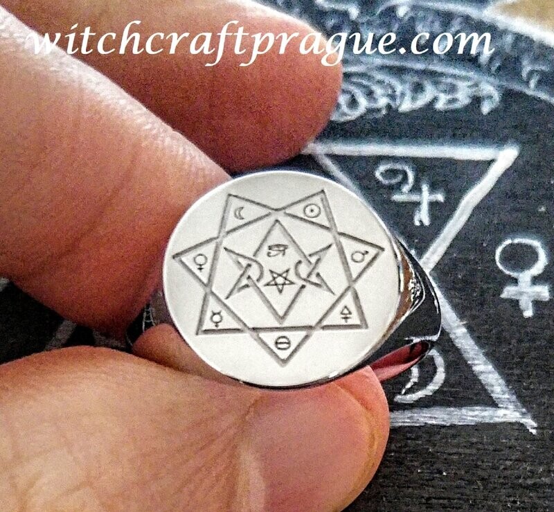 Thelema seal ring occult amulet Thelema seal ring occult amulet