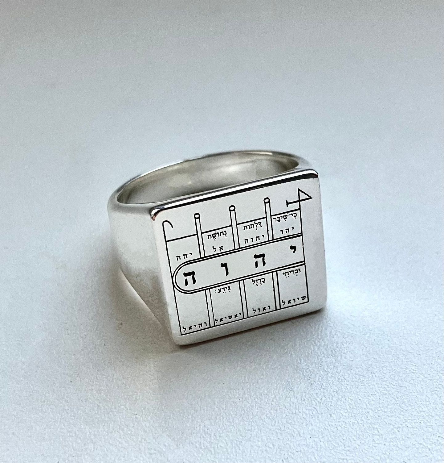 First Pentacle of the Moon seal of Solomon ring