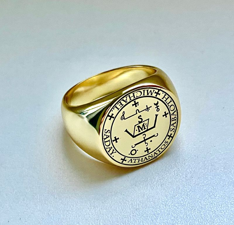 Archangel Michael sigil ring Archangel Michael sigil ring