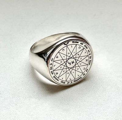 Fourth Pentacle of Mercury seal of Solomon ring Fourth Pentacle of Mercury seal of Solomon ring