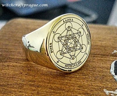 Archangel Metatron sigil ring witchcraft amulet alchemy talisman Archangel Metatron sigil ring witchcraft amulet alchemy talisman