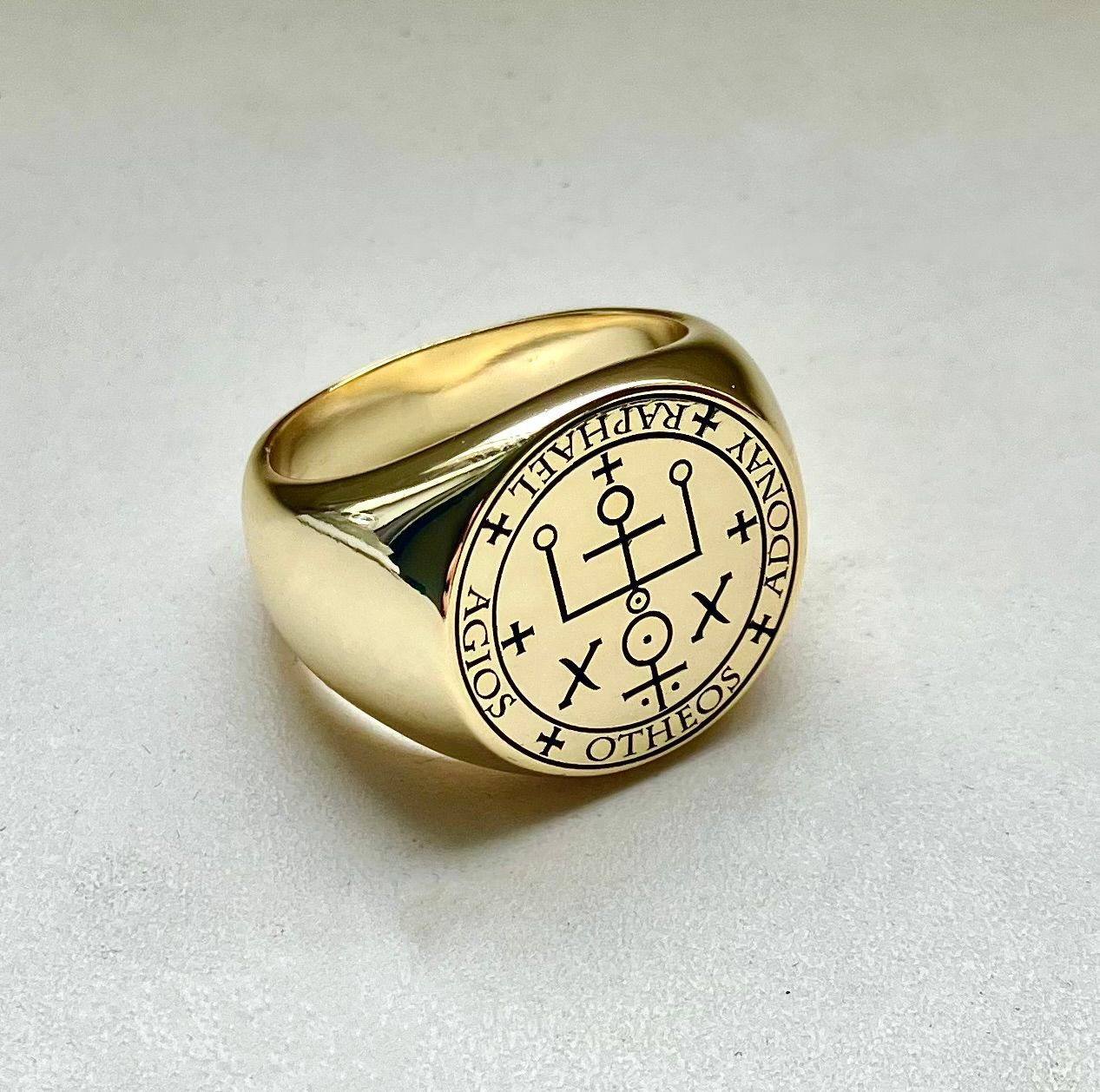 Witchcraft Archangel Raphael sigil ring amulet