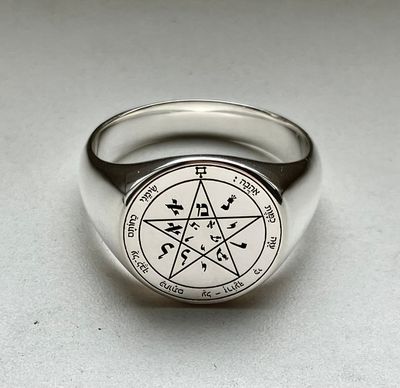 Witchcraft Second Pentacle of Venus seal of Solomon ring
