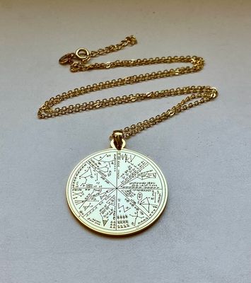 The Sumerian star map necklace planetary witchcraft amulet The Sumerian star map necklace planetary witchcraft amulet