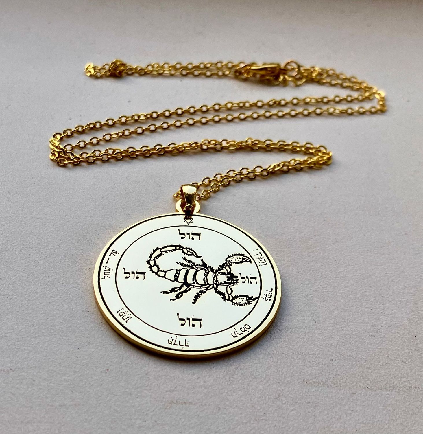 Witchcraft fifth Pentacle of Mars necklace seal of Solomon