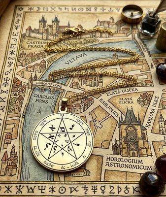 Second Pentacle of Venus necklace seal of Solomon