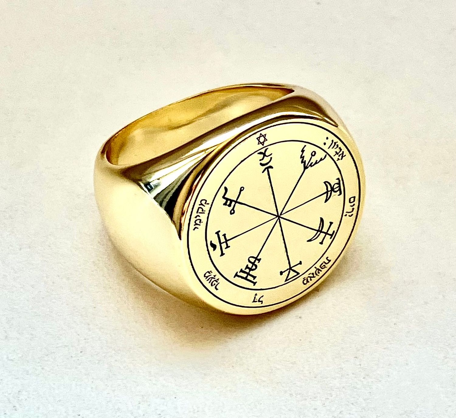 Seventh Pentacle of Jupiter ring seal of Solomon