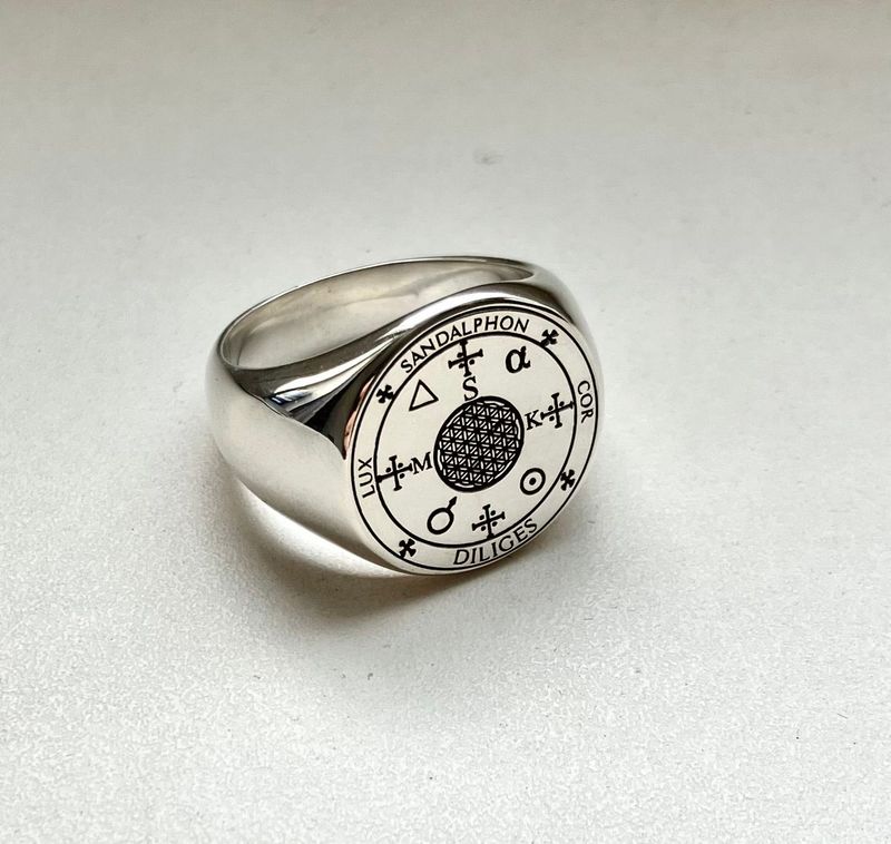 Archangel Sandalphon sigil ring Archangel Sandalphon sigil ring