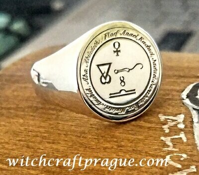 Witchcraft Archangel Anael sigil ring alchemy amulet
