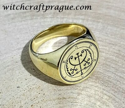 Goetia Hauras sigil ring witchcraft amulet Seal of Solomon Goetia Hauras sigil ring witchcraft amulet Seal of Solomon