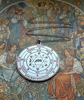 Grand pentacle of Solomon talisman,lesser key