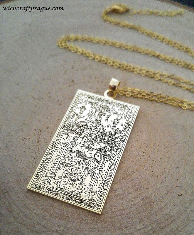 Maya King Pakal necklace amulet for power Maya King Pakal necklace amulet for power