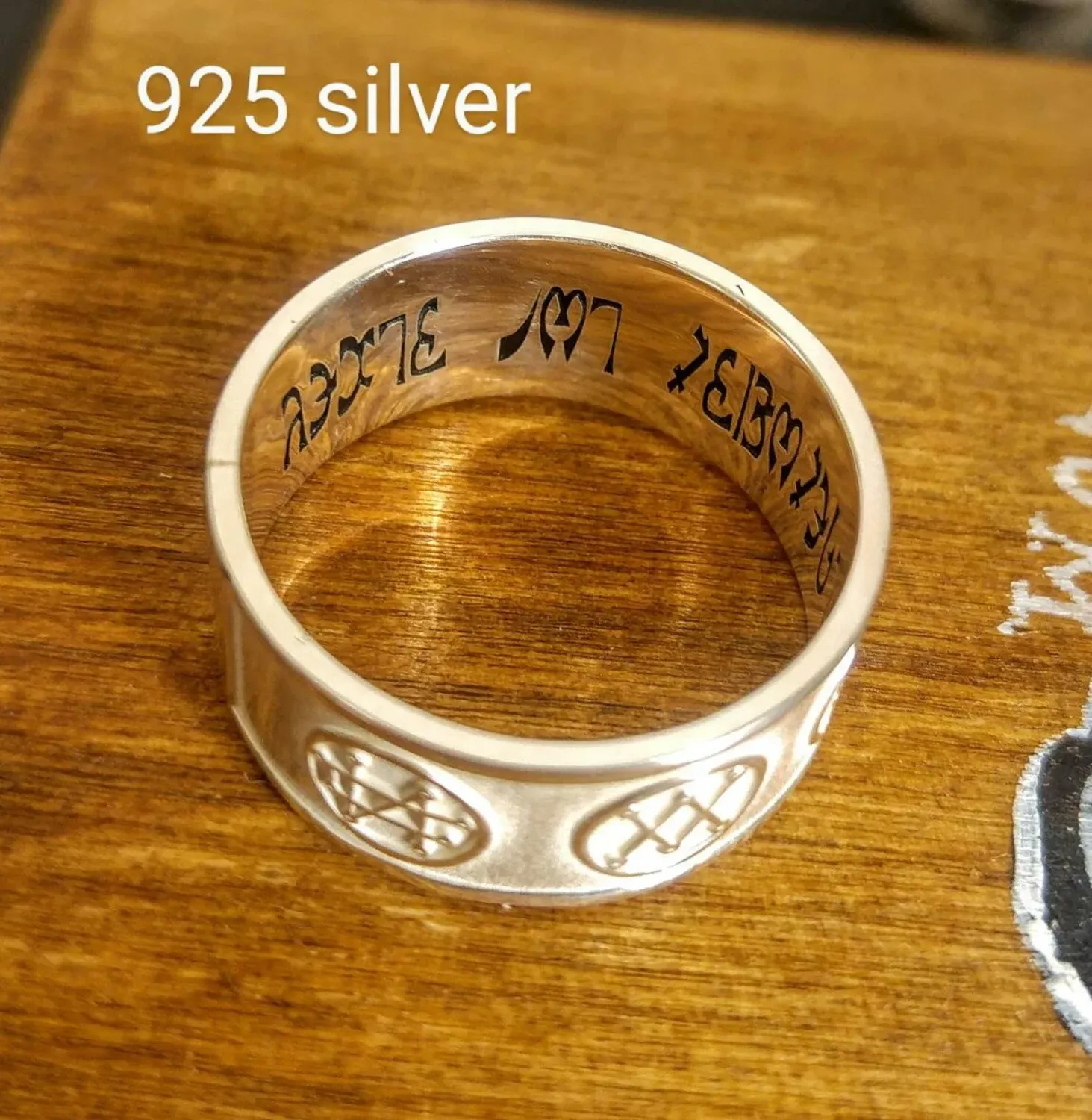 Witchcraft Archangels ring blessing and protection ring, Material: 925 Silver