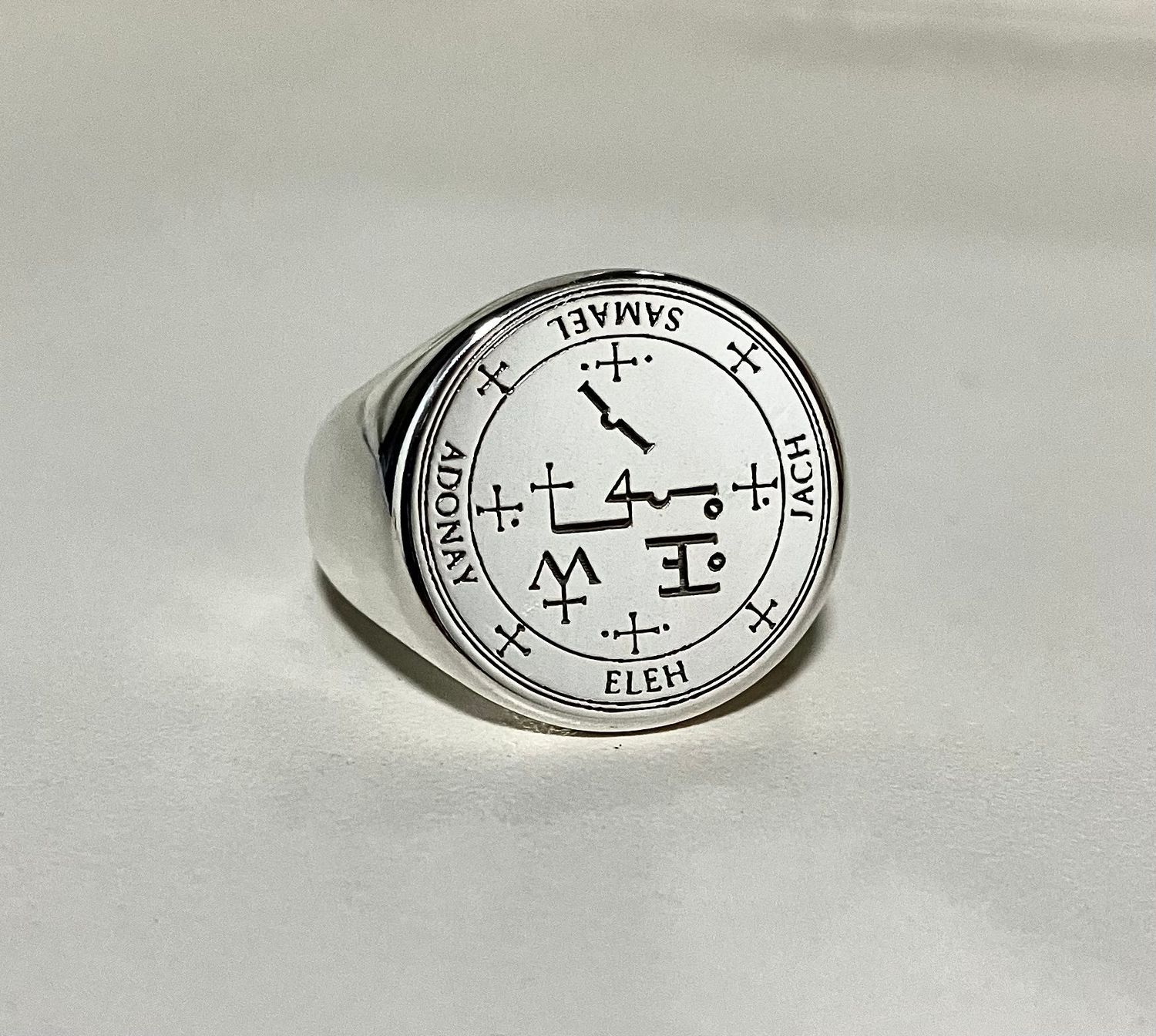 Witchcraft archangel Samael sigil ring alchemy talisman Witchcraft archangel Samael sigil ring alchemy talisman