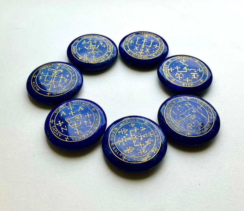 Alchemy Archangels stones sigil witchcraft amulet Wicca talisman Alchemy Archangels stones sigil witchcraft amulet Wicca talisman
