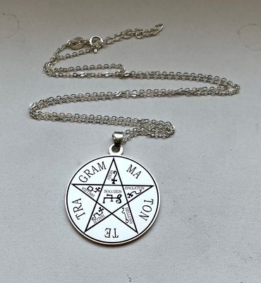 Pentagram of Solomon necklace Goetia amulet Pentagram of Solomon necklace Goetia amulet