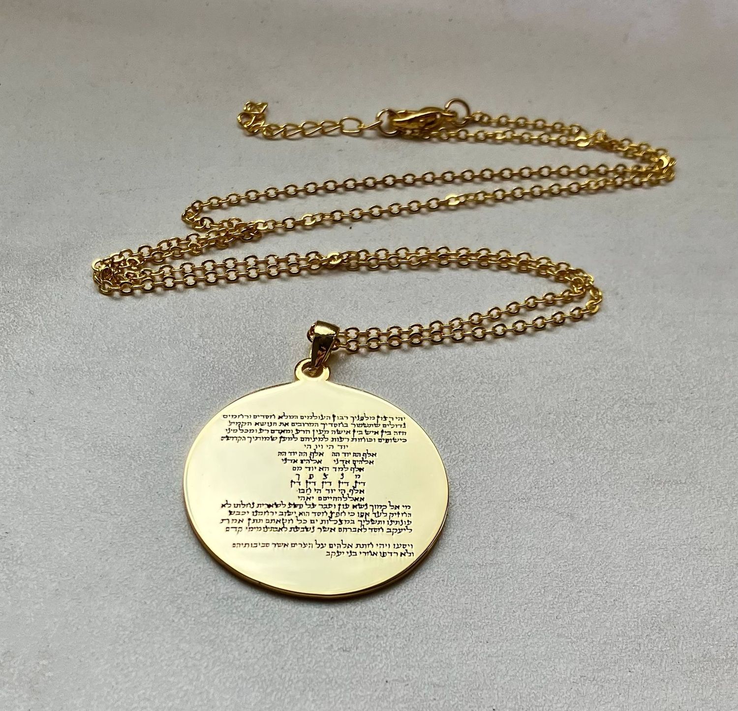 Amulet for protection evil eye, Material: Gold plated