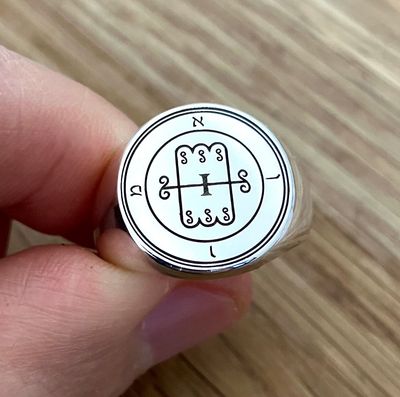 Goetia Amon sigil ring witchcraft amulet