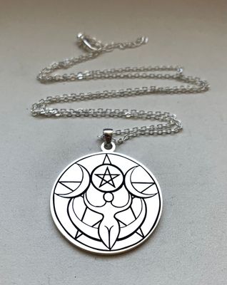 Hecate seal necklace witchcraft amulet Wicca talisman