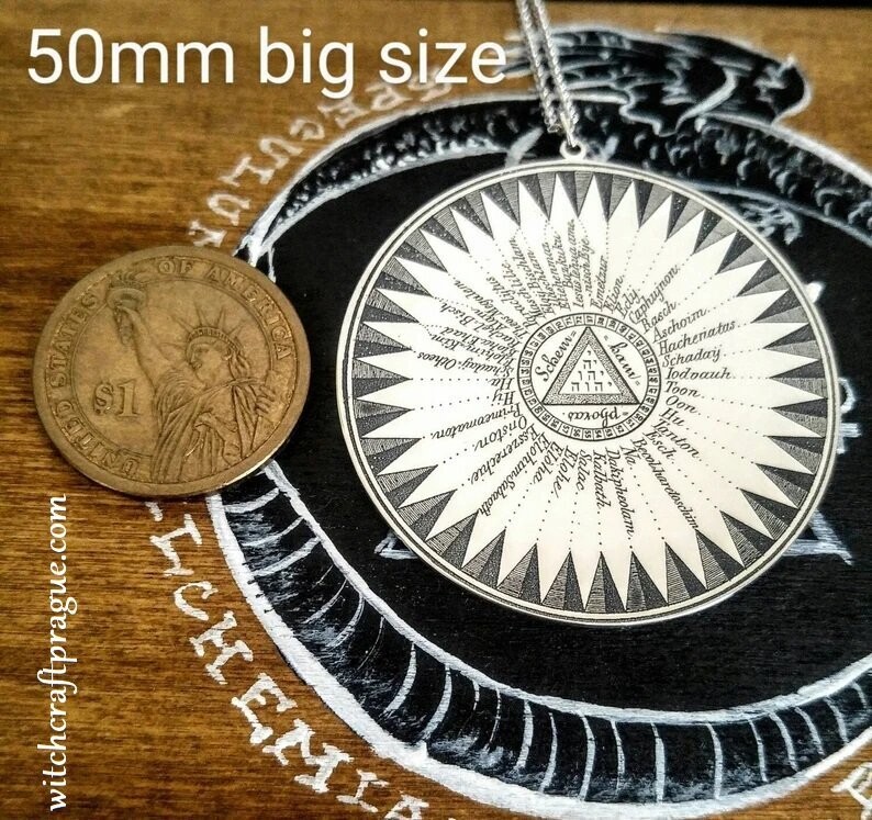 Custom magick talisman big size Custom magick talisman big size, Material: 925 Silver