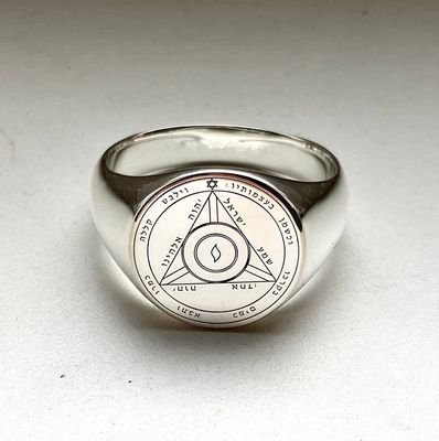 Fourth Pentacle of Saturn ring lesser key Fourth Pentacle of Saturn ring lesser key