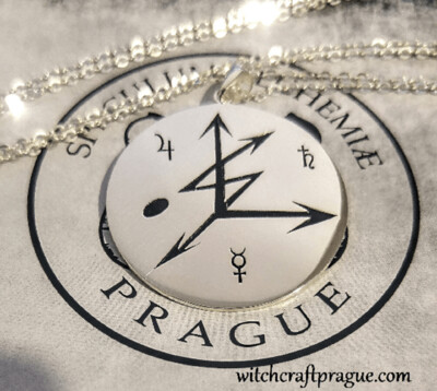 Chaos magic Ellis sigil necklace with Alchemy symbols Chaos magic Ellis sigil necklace with Alchemy symbols