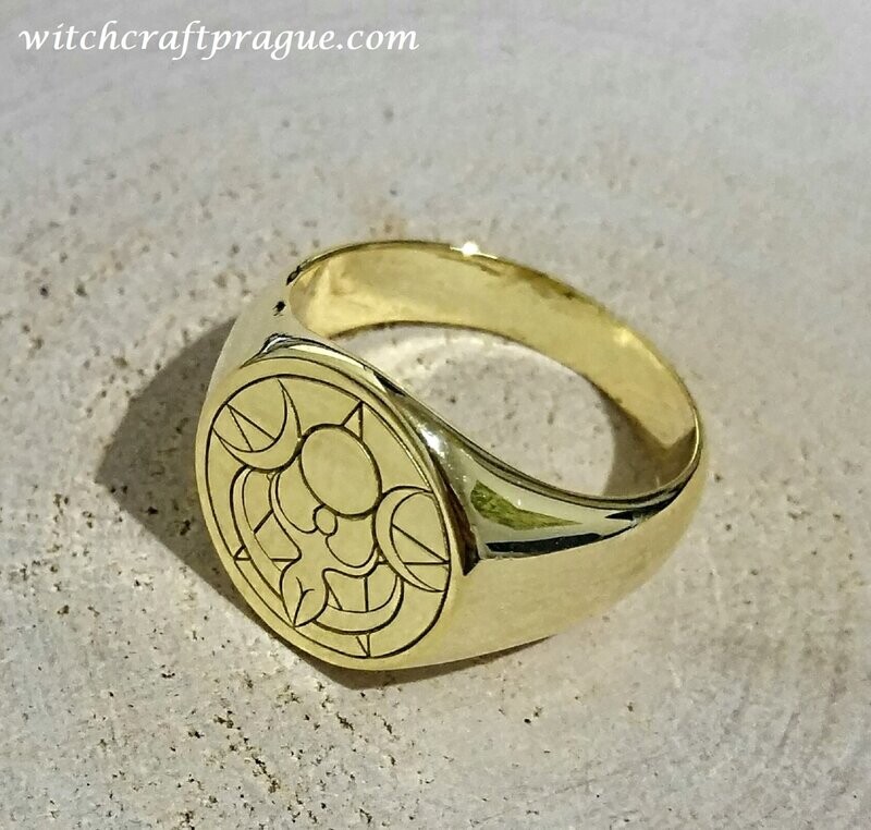 Hecate seal ring witchcraft amulet Wicca talisman Hecate seal ring witchcraft amulet Wicca talisman