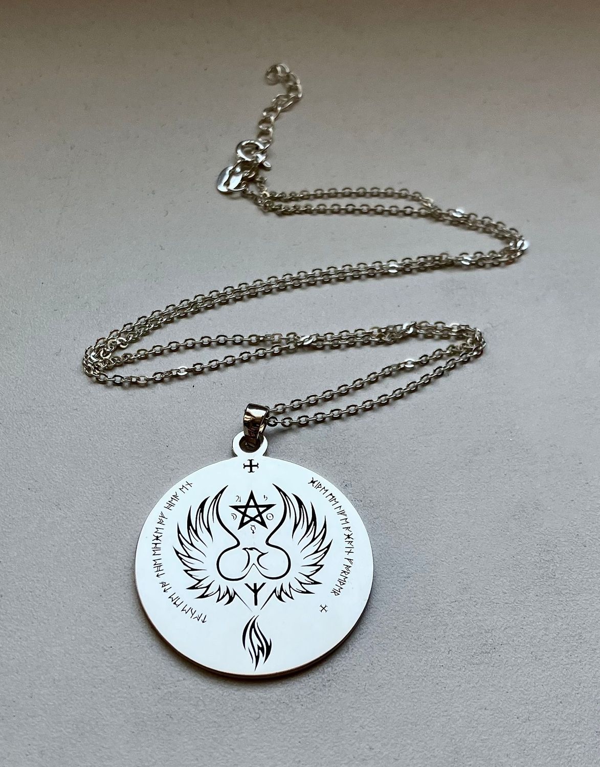 Druid resurrection necklace rune witchcraft amulet Celtic talisman Druid resurrection necklace rune witchcraft amulet Celtic talisman