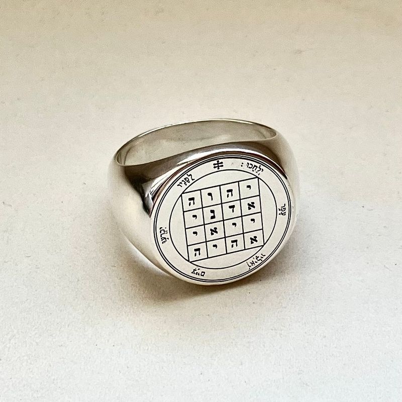 First Pentacle of Saturn ring seal of Solomom First Pentacle of Saturn ring seal of Solomom
