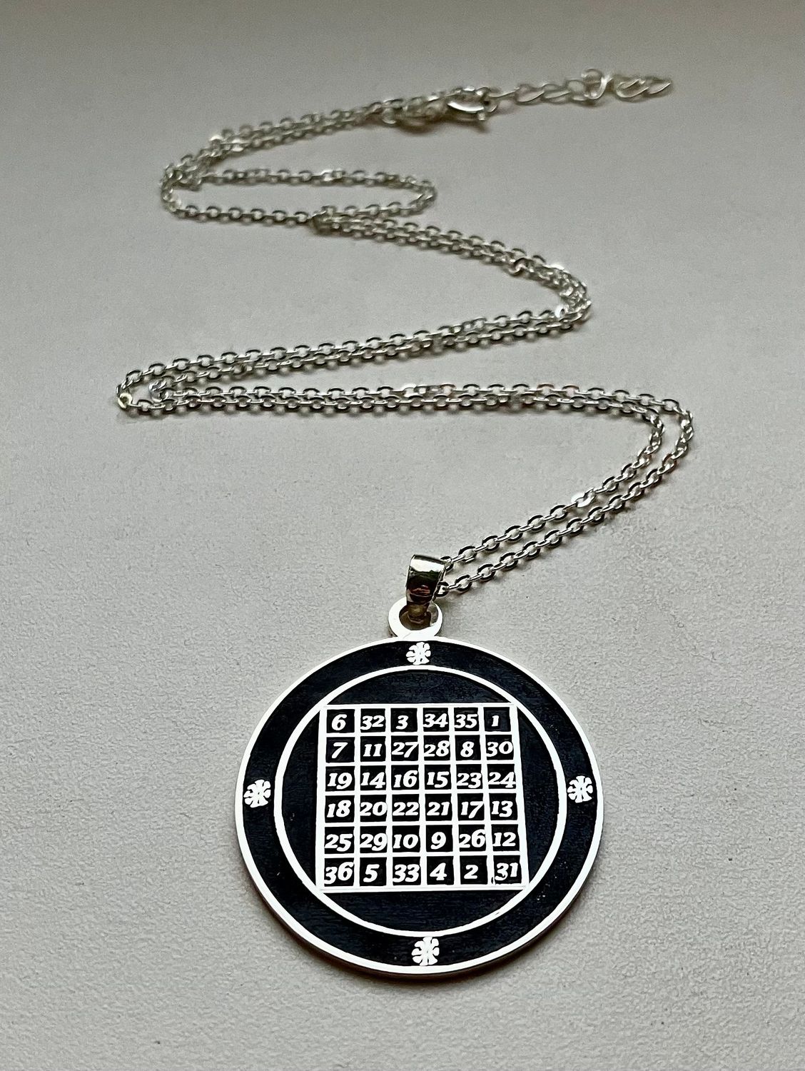 Amulet of the sun for success and fortune, Material: 18k Gold Vermeil