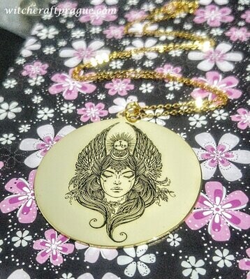 Lilith sigil necklace,beauty amulet,demon seal,handmade necklace