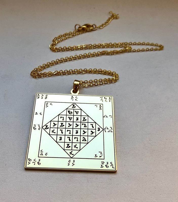 The Enochian lamen of John Dee necklace The Enochian lamen of John Dee necklace