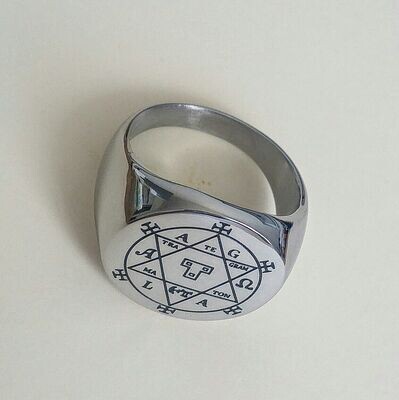 Hexagram of Solomon, goetia ring, witchcraft protection amulet, big size Hexagram of Solomon, goetia ring, witchcraft protection amulet, big size