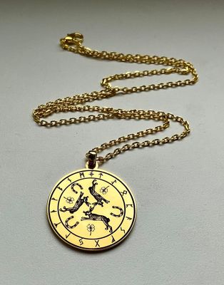 Lucky Charm Necklace, Fortune and Positive Energy amulet