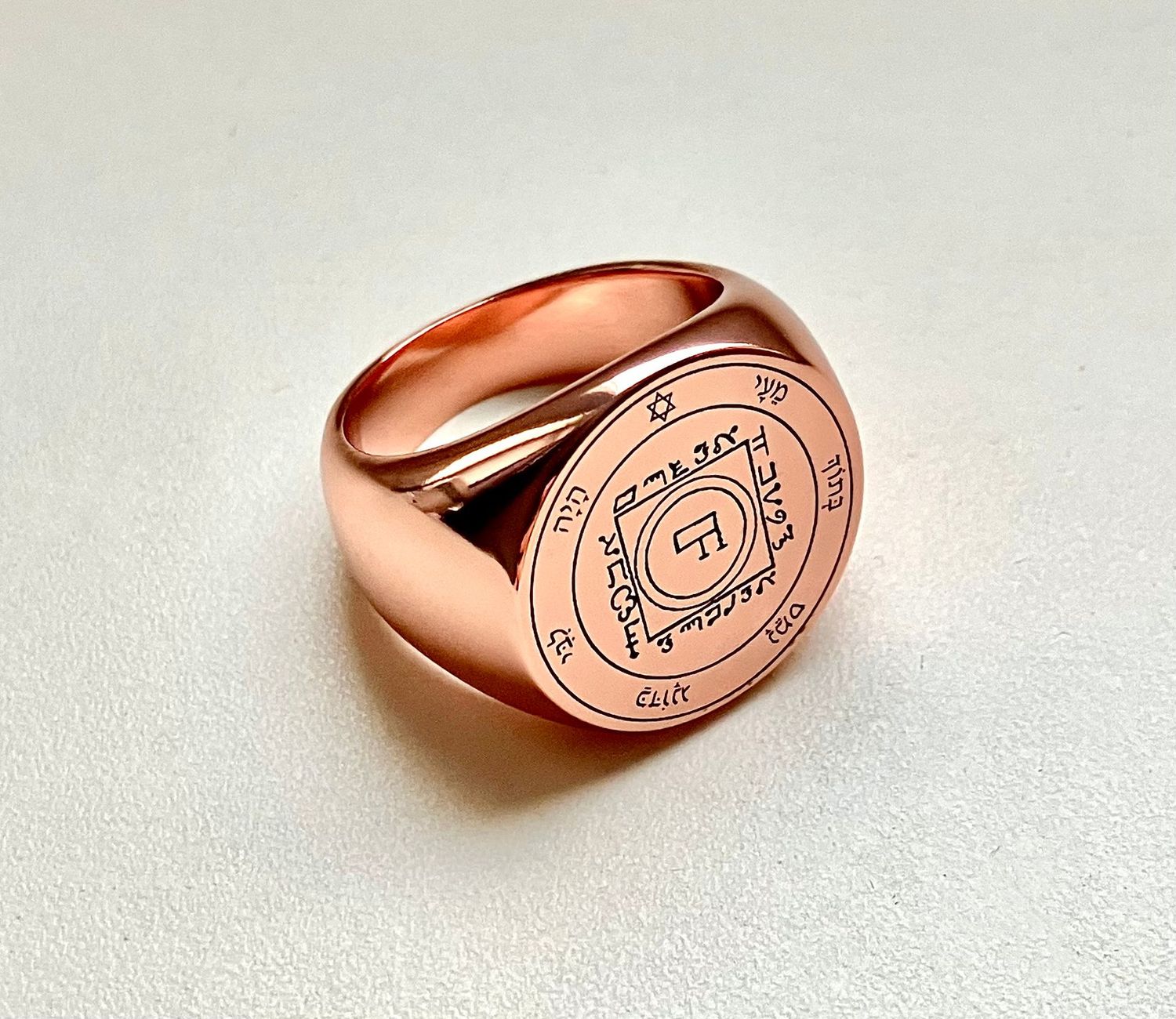 Fifth Pentacle of Venus copper ring Fifth Pentacle of Venus copper ring