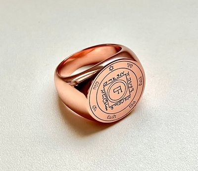 Fifth Pentacle of Venus copper ring