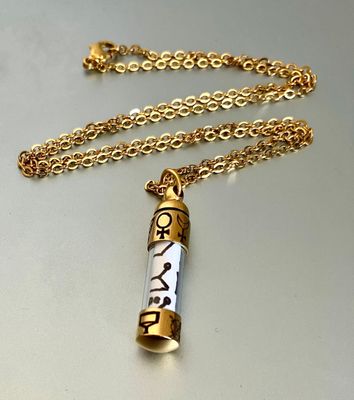 Spell bottle talisman necklace for fortune and success