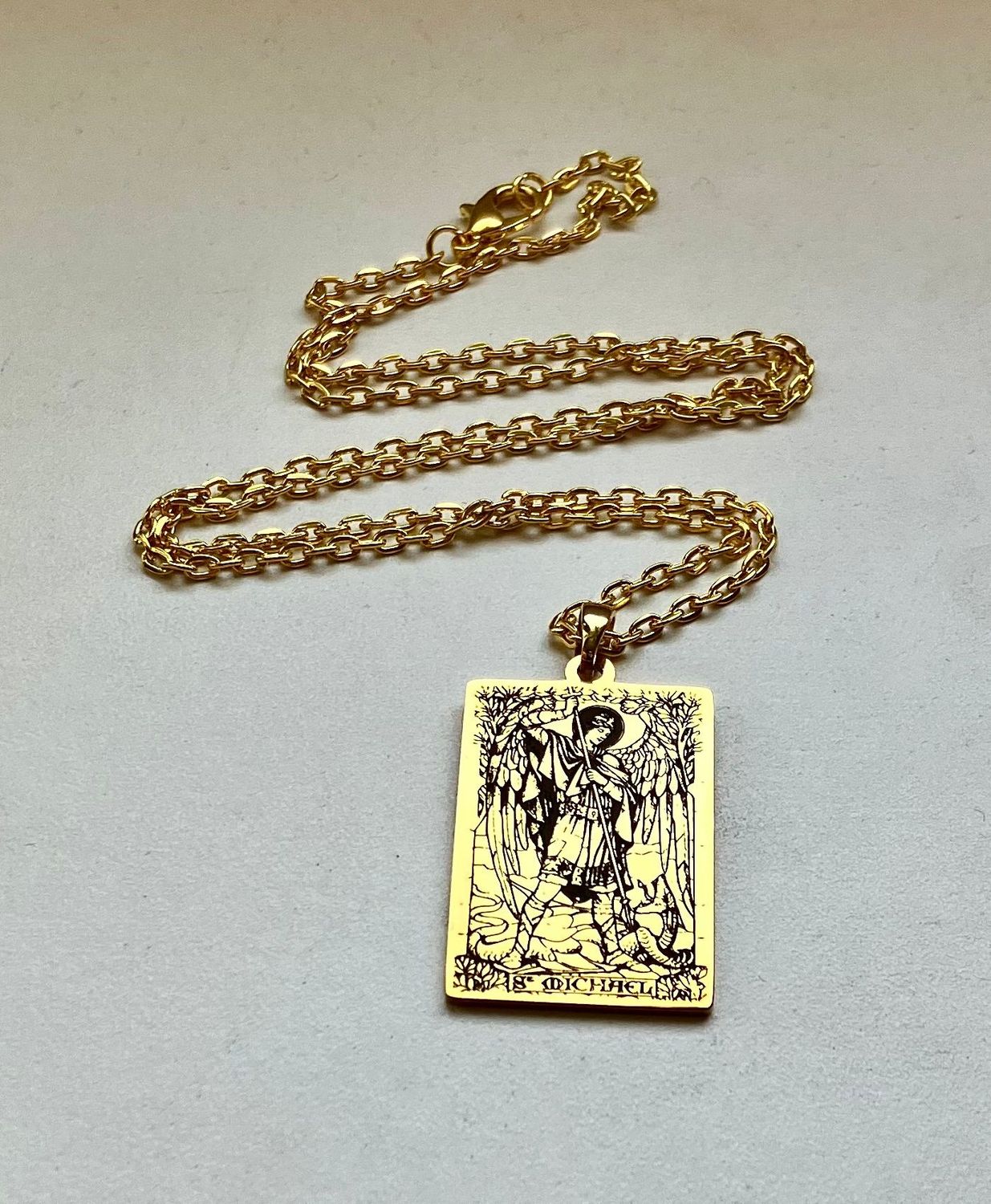 Archangel Michael protection amulet necklace