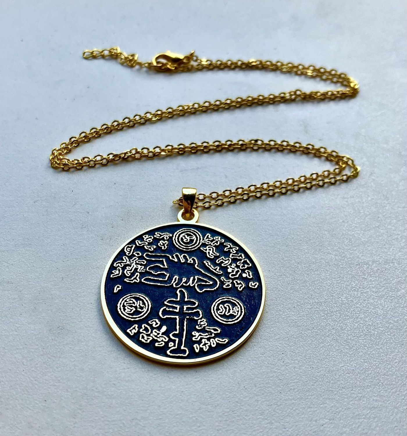 Saint Cyprian Exterminator Talisman  protection necklace