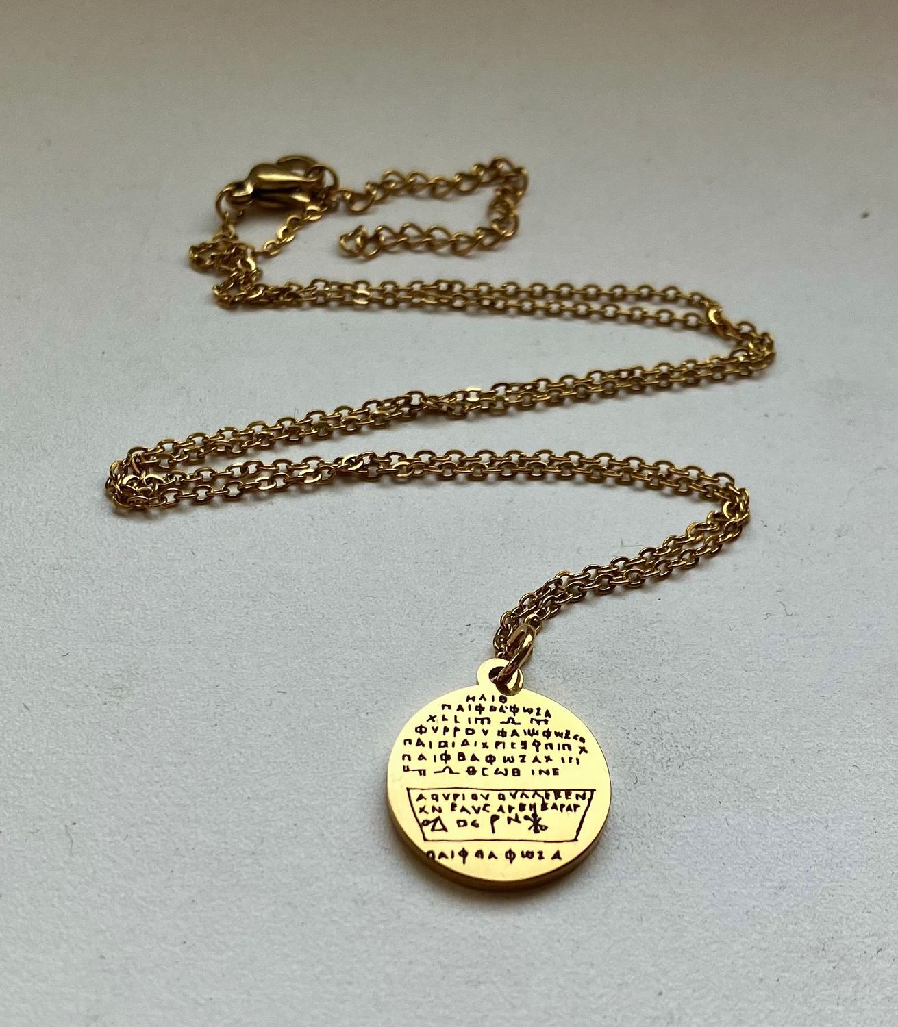 Greek Thunderstone protection amulet necklace