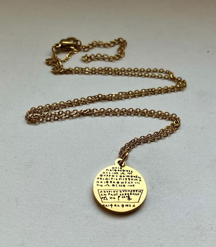 Greek Thunderstone protection amulet necklace
