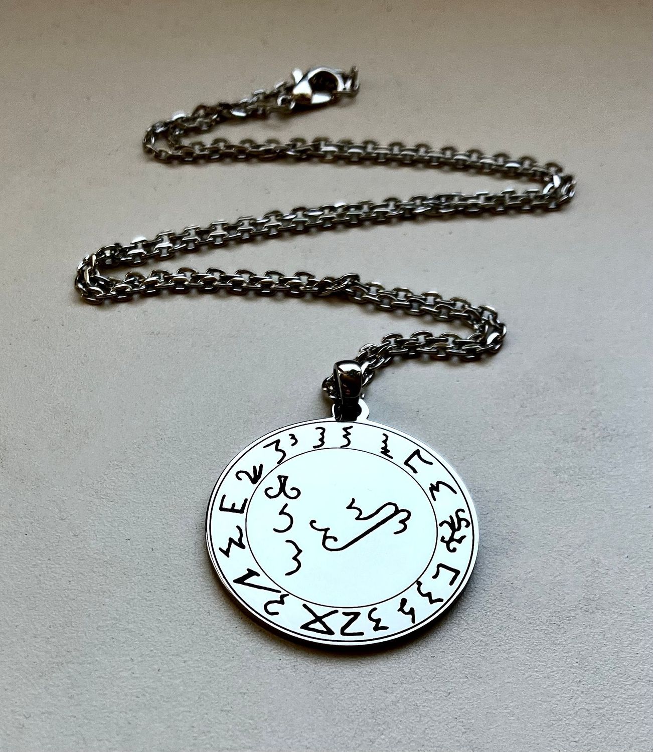 Lucifer Sigil Necklace, Grimoirium Verum Seal Lucifer Sigil Necklace, Grimoirium Verum Seal