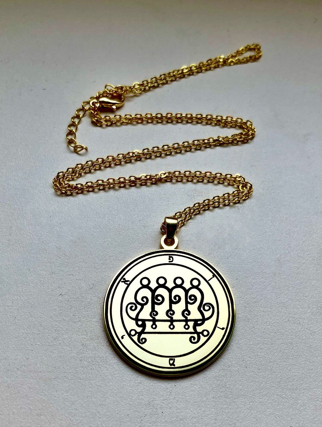 King Paimon Sigil Necklace - Goetia Talisman Pendant King Paimon Sigil Necklace - Goetia Talisman Pendant