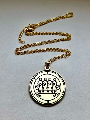 King Paimon Sigil Necklace - Goetia Talisman Pendant King Paimon Sigil Necklace - Goetia Talisman Pendant