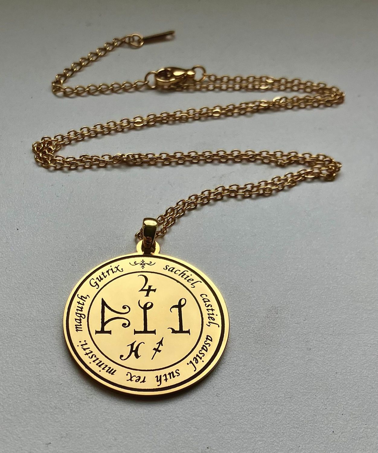 Archangel Sachiel talisman, Wealth Pendant Archangel Sachiel talisman, Wealth Pendant